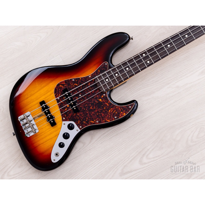 1991 Fender Extrad Custom Edition '62 Jazz Bass JB62-128, Nitro Lacquer w/ USA Parts & Case, Japan MIJ