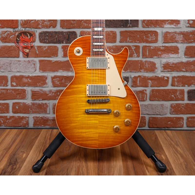 Gibson Custom Shop CS8 '50s Style Les Paul Standard Flame Maple Top Sunrise Tea Burst 2015 w/OHSC