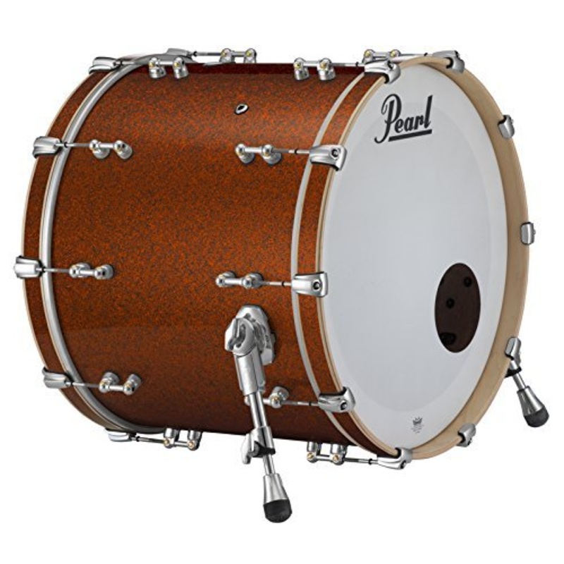 Pearl Music City Custom Pure 26"x16" Bass Drum w/BB3 Mount BURNT ORANGE GLASS