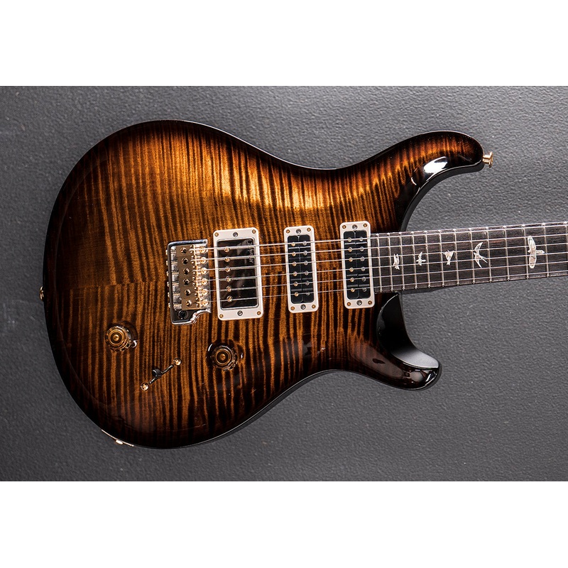 Studio 10 Top - Black Gold Wraparound Burst