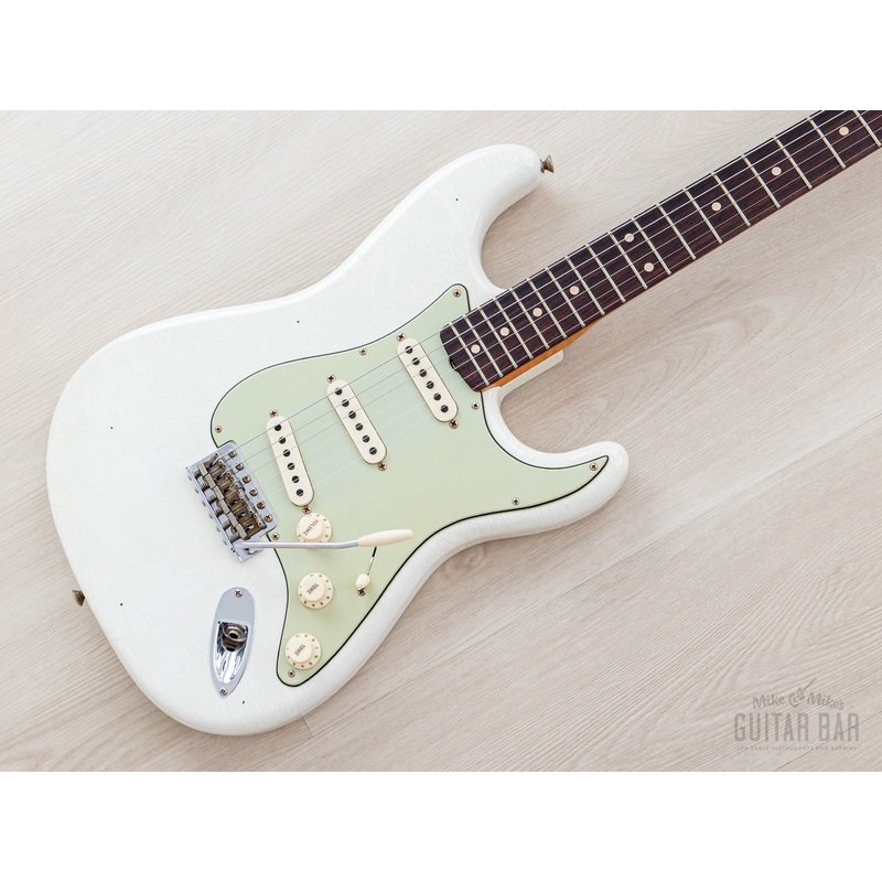 2023 Fender Custom Shop Limited Edition 1959 Special Stratocaster Journeyman Relic Olympic White w/ Case, CoA