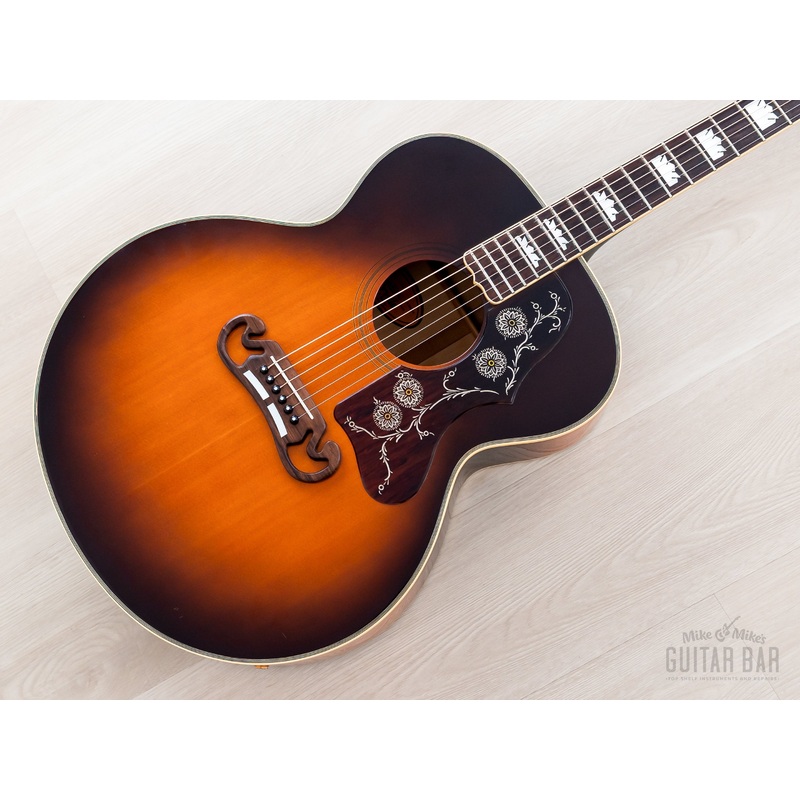 1992 Orville by Gibson J-200 Jumbo Acoustic Electric Guitar Sunburst w/ Case