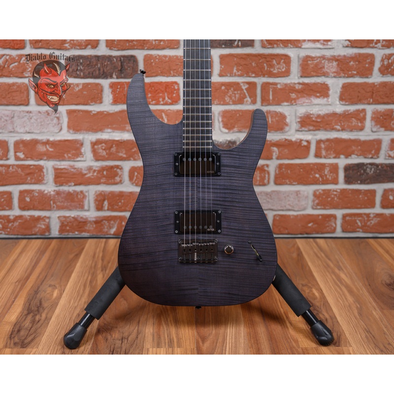 ESP Signature Series Jon Donais Flamed Maple Top See Through Black Satin 2008 w/OHSC