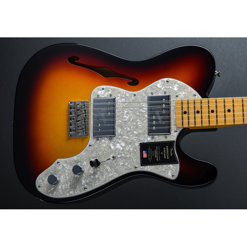 American Vintage II 1972 Telecaster Thinline - 3 Color Sunburst