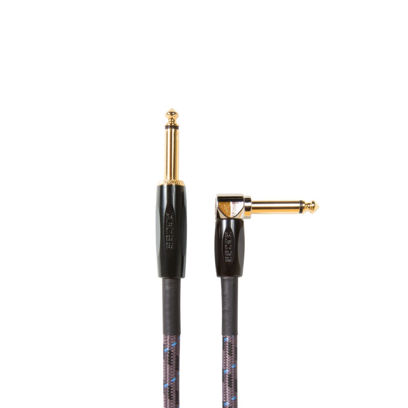 Boss Instrument Cable 1/4'' Straight to Right Angle - 15 ft