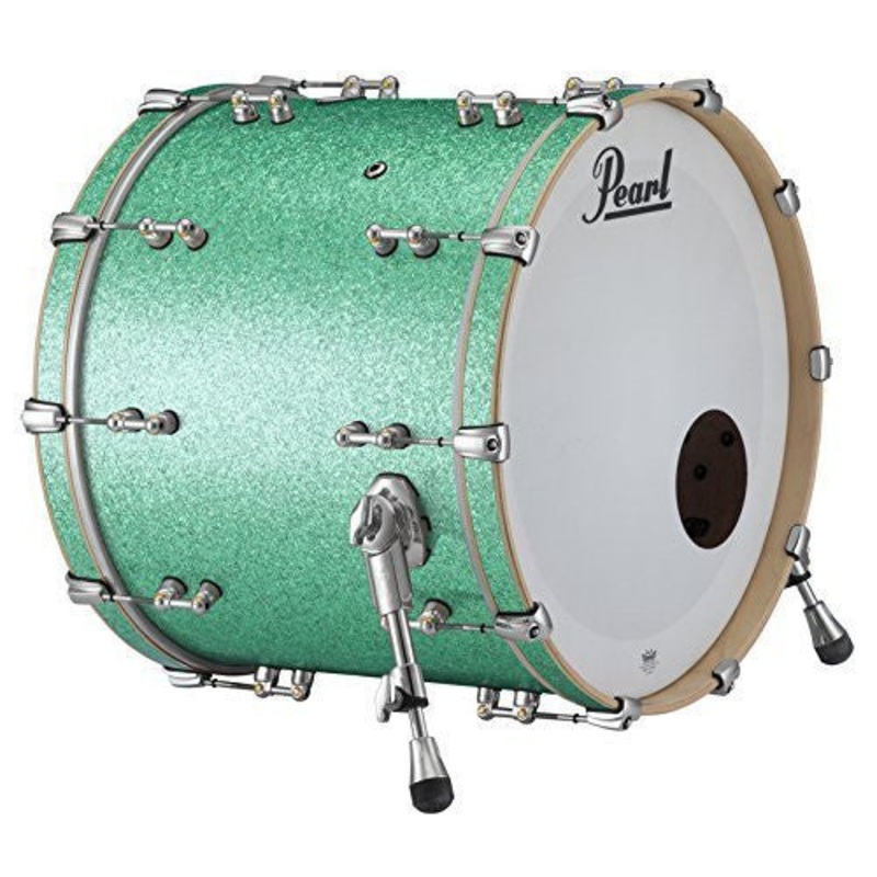 Pearl Music City Custom Pure 20"x14" Bass Drum w/BB3 Mount TURQUOISE GLASS