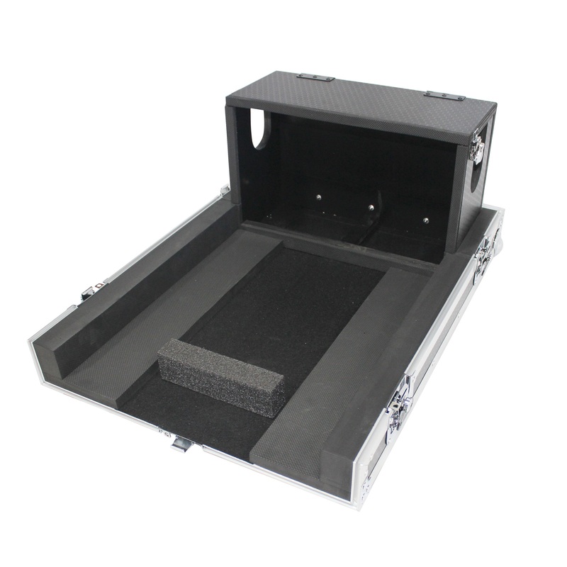 ProX XS-YQL1DHW ATA Digital Audio Mixer Flight Case for Yamaha QL1 Mixer CaseConsole with Doghouse compartment and Caster wheels