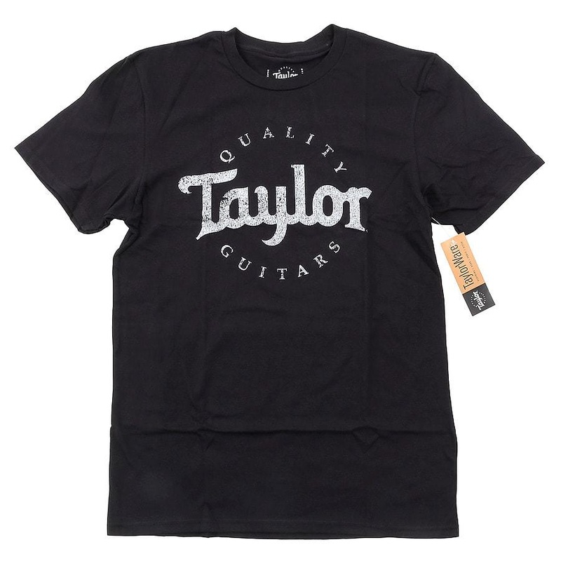 Taylor Black Aged Logo T-Shirt