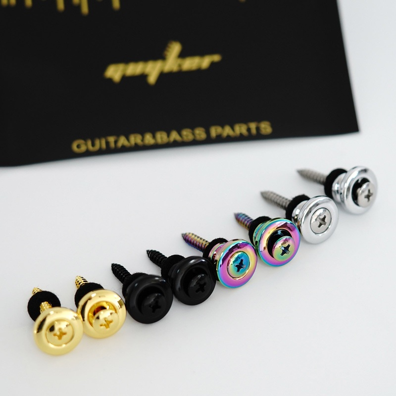 Ready to Ship (US) | GE001 Guyker Strap Button Replacement Guitar Bass Zinc Alloy Chrome