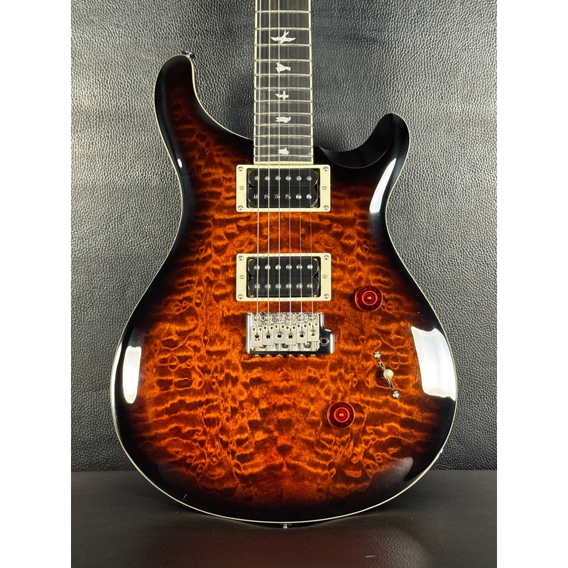 PRS SE Custom 24 Quilt - Black Gold Sunburst