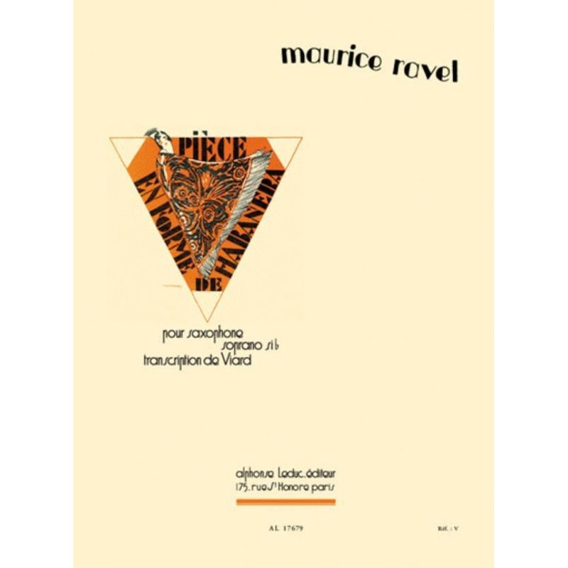 Ravel - Piece En Forme Habanera, Tenor Sax or Soprano Sax and Piano
