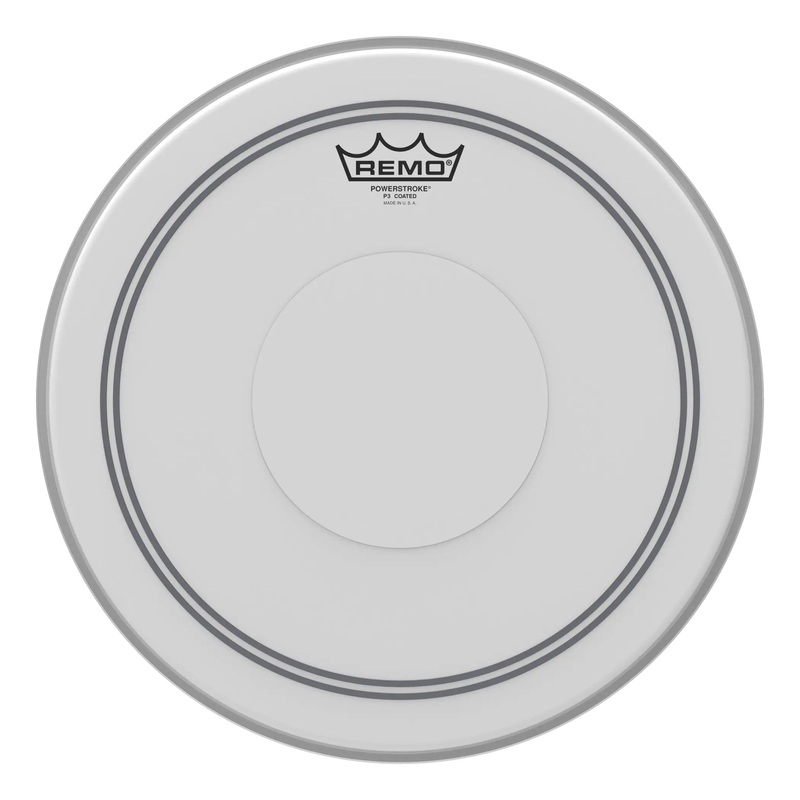 Remo Coated Powerstroke 3 Drum Head - Top Clear Dot