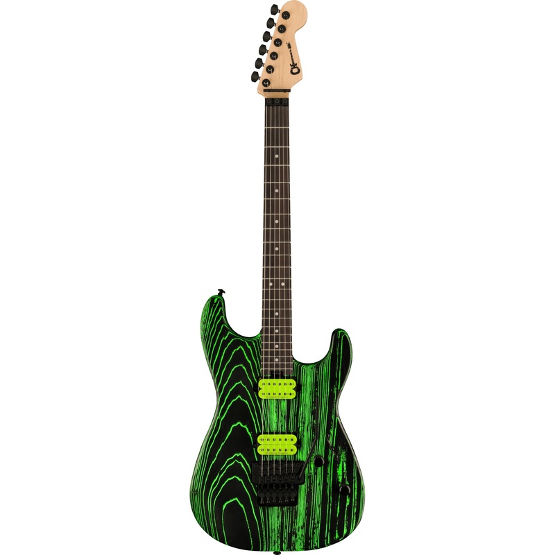 Charvel Pro-Mod San Dimas Style 1 HH FR E Ash, Ebony Fingerboard - Green Glow