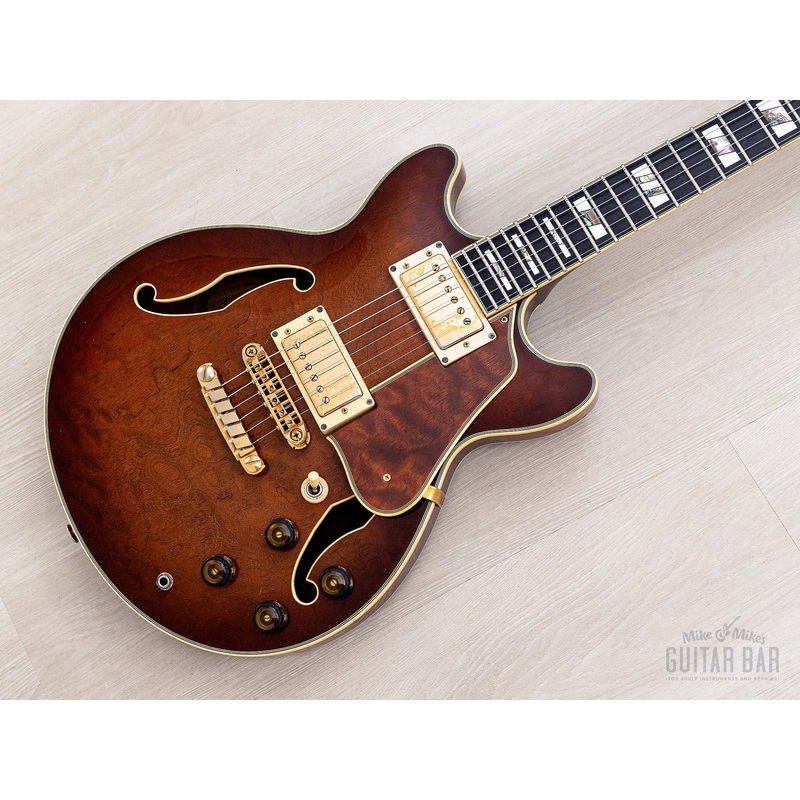 1990 Ibanez Artstar AM200 Burl Mahogany Vintage Semi-Hollow Guitar Antique Violin