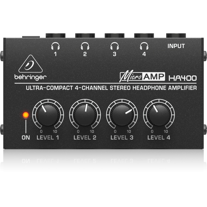 Behringer MicroAMP HA400 4 Channel Stereo Headphone Amplifier