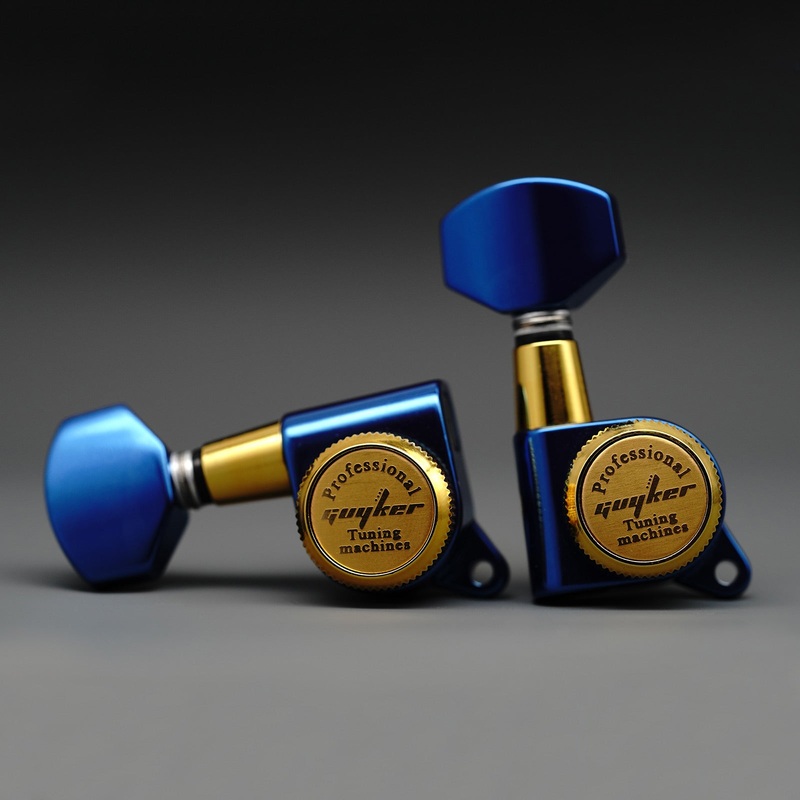 Guyker GK-D-07SP Locking Tuners Dopamine Color, 1:18 Gear Ratio Chrome + Pearl Button
