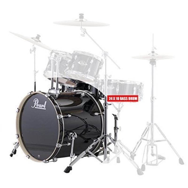 Pearl Export EXX Bass Drum - 24 x 18 inch - Jet Black