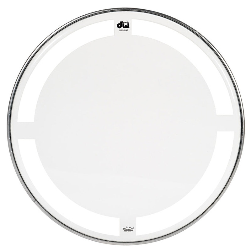 DW 14-Inch Single Ply Coated Clear Tom Head
