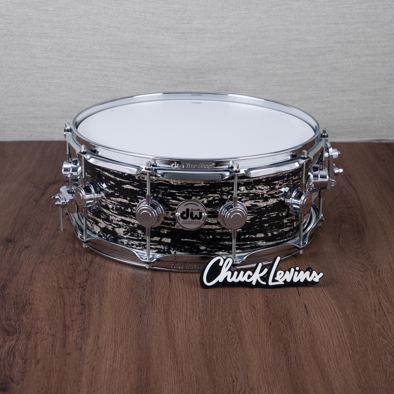 DW 5.5 x 14-Inch Collector's 333 Maple Snare Drum - Black Oyster Glass
