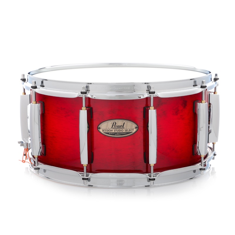 Pearl Session Studio Select 14x6.5-Inch Snare Drum - Antique Crimson Red