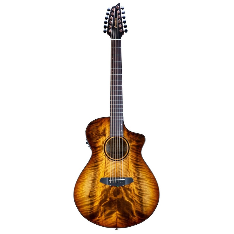 Breedlove ECO Pursuit Exotic S Concert CE 12-String Acoustic Guitar - Amber, Myrtlewood