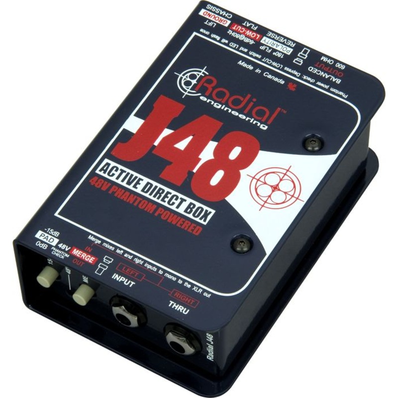 Radial J48 MK2 Active 48-Volt Phantom Power Direct Box