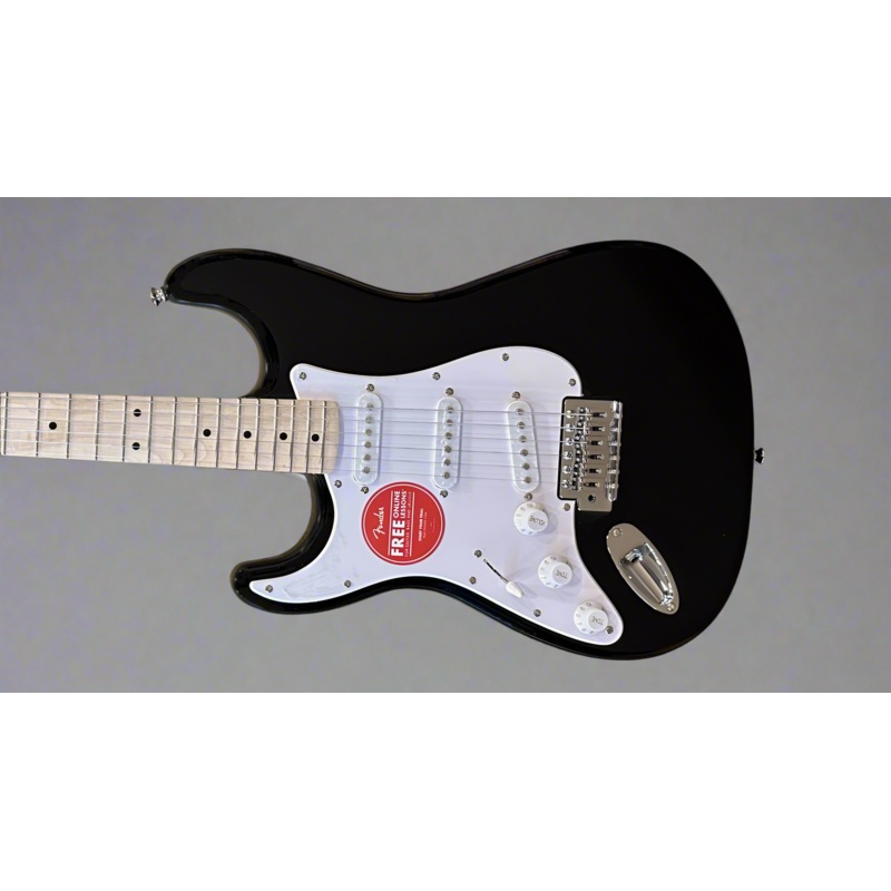 Sonic Stratocaster Left Hand - Black w/Maple