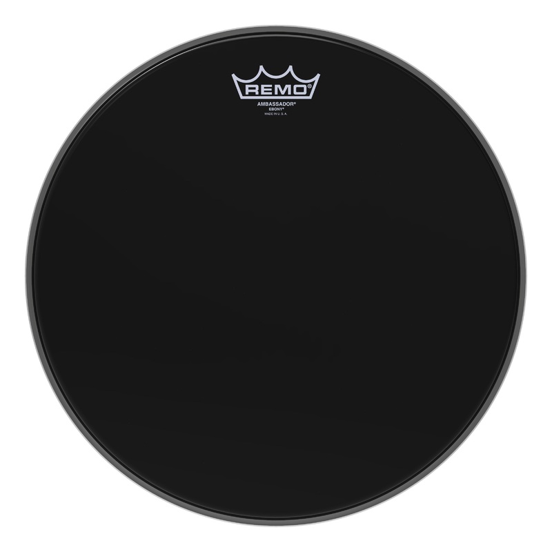 Remo Batter, AMBASSADOR, EBONY, 14" Diameter