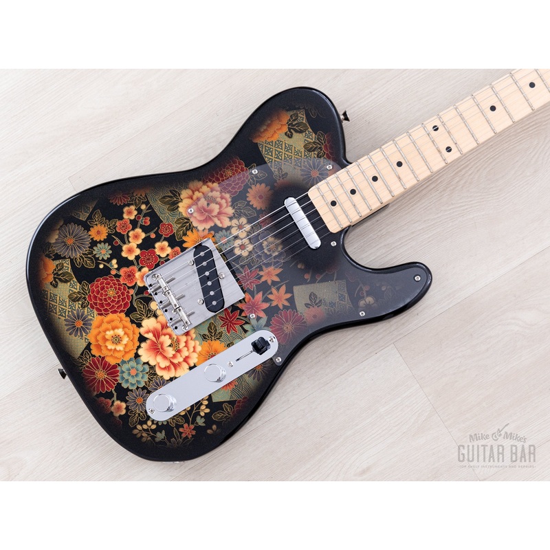 2011 Fender Telecaster Black Floral TL69-SPL Non-Catalog Limited Edition, Near-Mint w/ Case, Japan MIJ