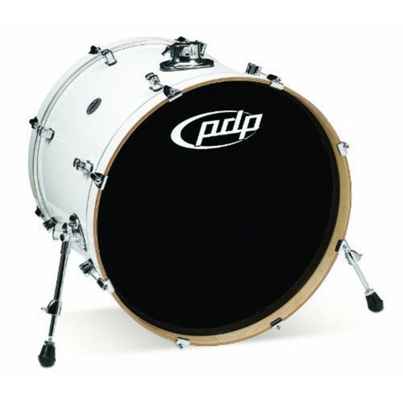 PDP 18 x 22 Inches Bass Drum with Chrome Hardware - Pearlescent White (PDCM1822KKPW)