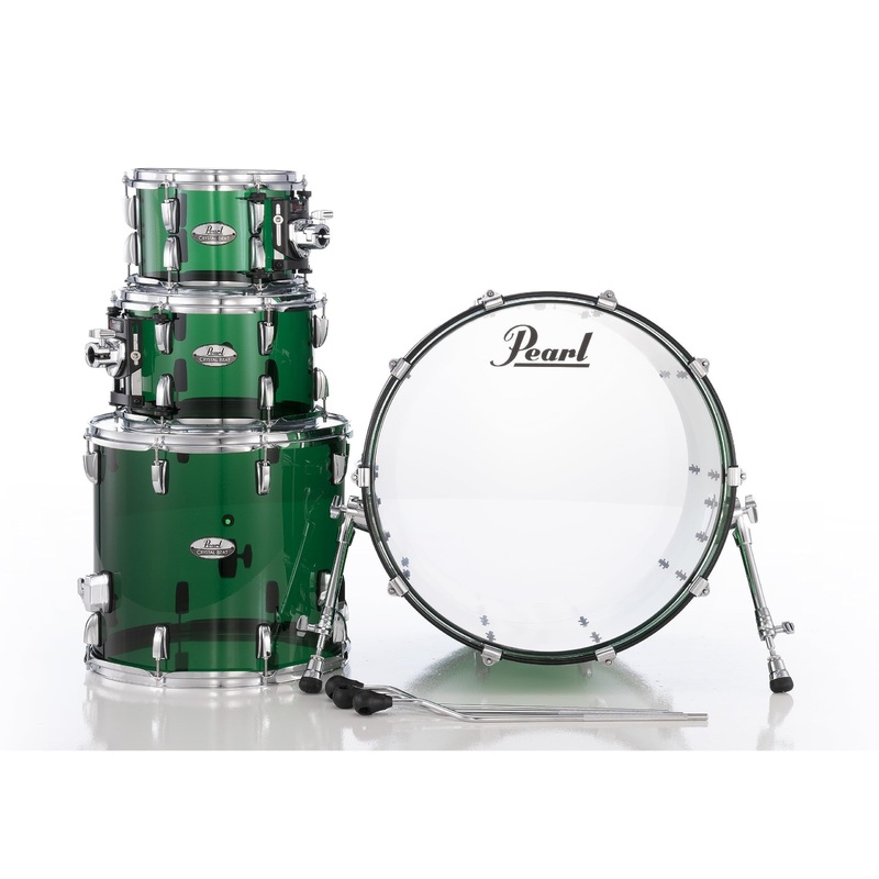 Pearl Crystal Beat 4-Piece Shell Pack w/ 22" Bass Drum - Emerald Glass (CRB524P/C754) Emerald Glass