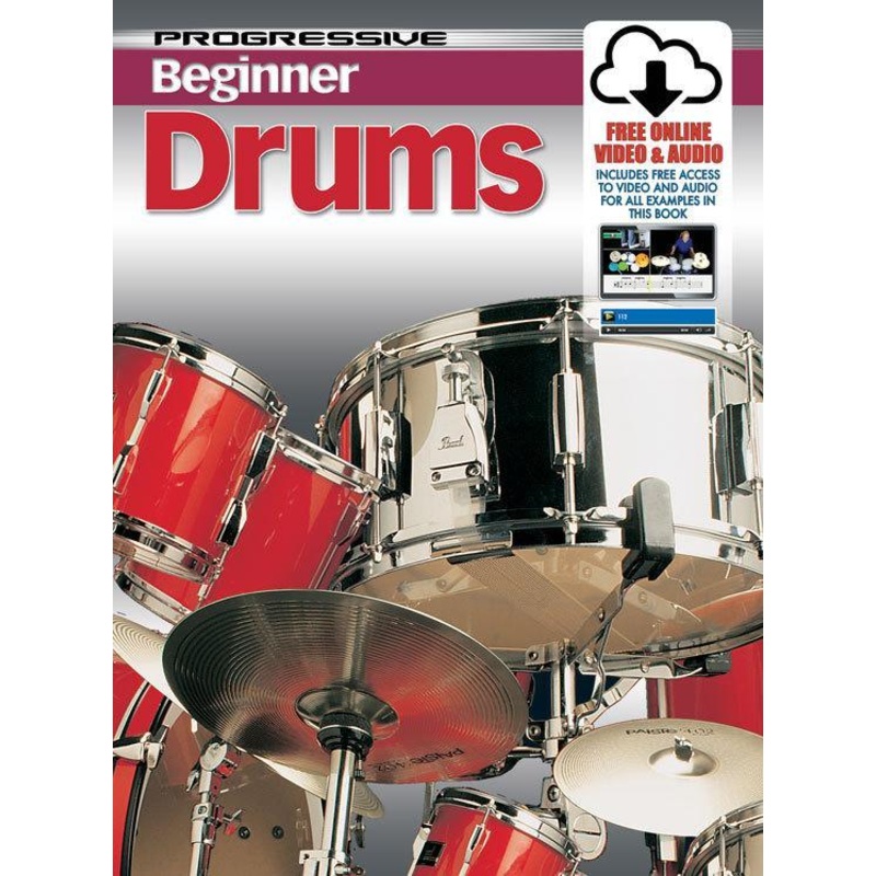 Progressive Beginner Drums Book/Online Media