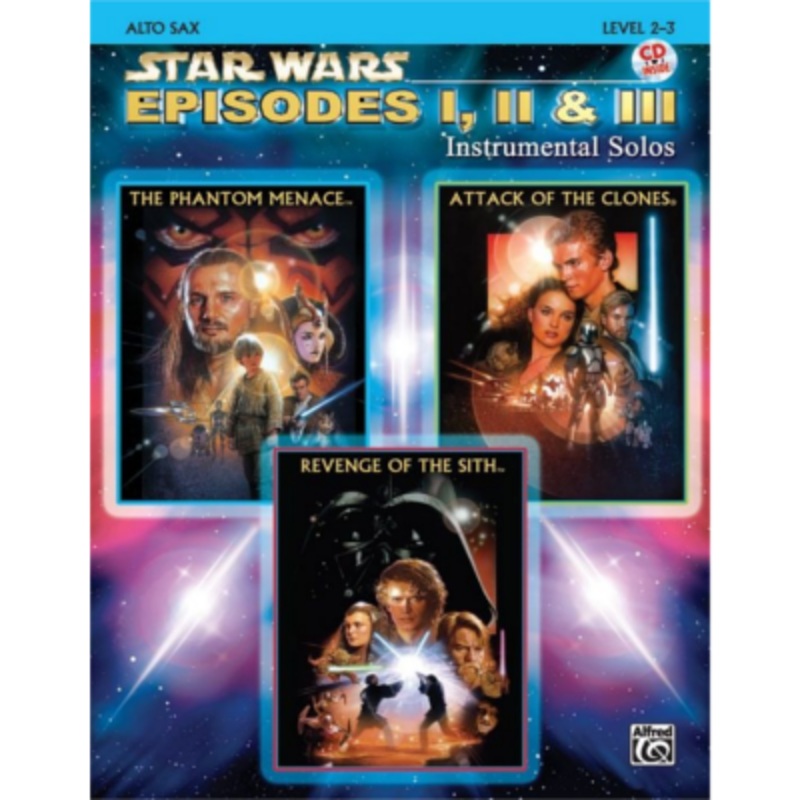 Star Wars: Episodes I, II & III Instrumental Solos - Alto Saxophone Bk/CD