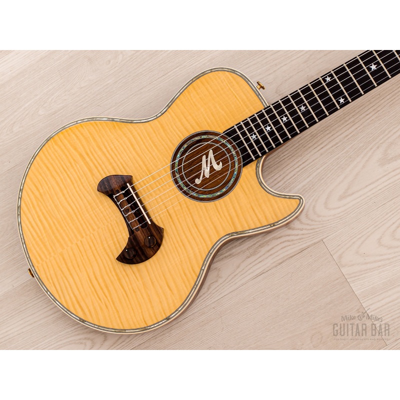 2010 Guyatone Nobuhiro Mine Signature EG-2100M Acoustic Electric Nylon String Classical w/ Case, Tags