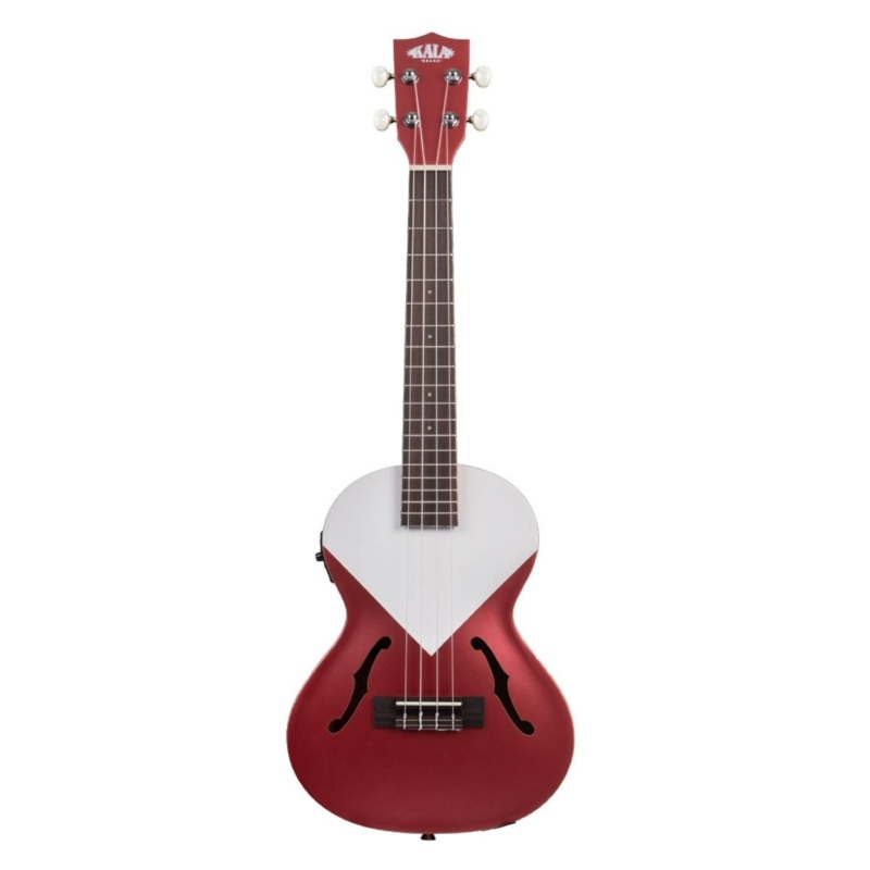 Kala Archtop Jazz Tenor Ukulele in Red