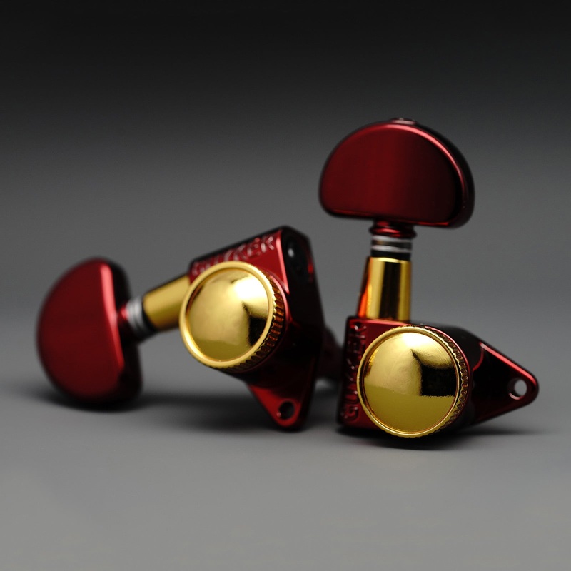 Guyker GK-D-502SP Locking Tuners Dopamine Color, 3R+3L, 1:21 Gear Ratio Chrome