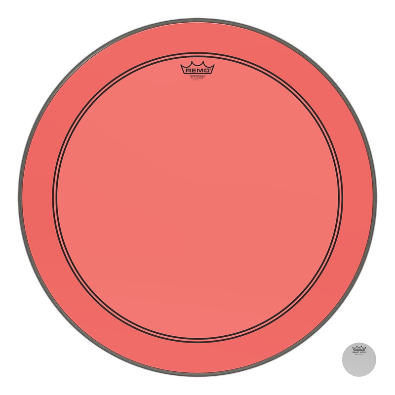 Remo Powerstroke P3 Colortone Red Bass Drumhead, 26"