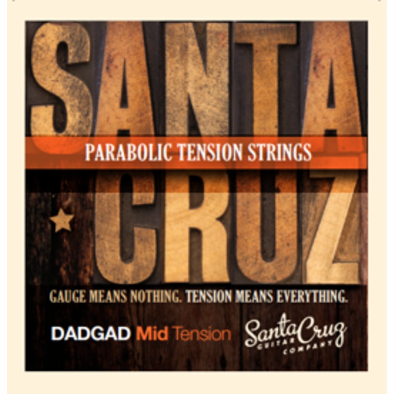 Santa Cruz Parabolic Tension Strings DADGAD Mid Tension