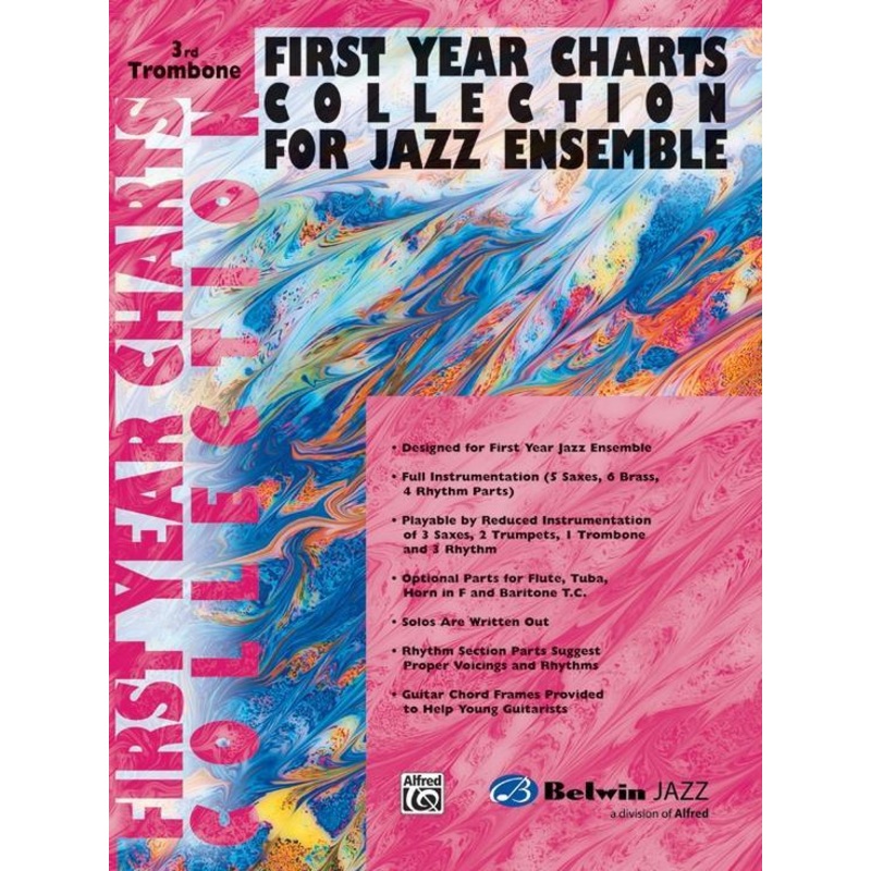 First Year Charts Collection for Jazz Ensemble - Trombone 3