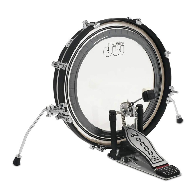 DW Design Series Maple Pancake Bass Drum, 3x20, Black Satin Lacquer w/Chrome Hardware (DDBD0320BLCR)