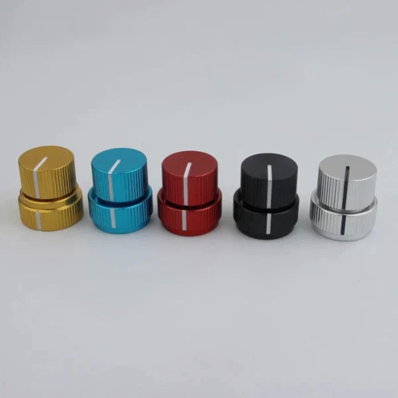 Ready to Ship (US) | CKB002 1 Piece Aluminum Dual Concentric Control Konb For Electric Bass Available In Five Colors Black