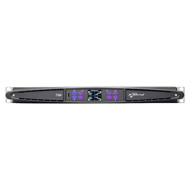 Powersoft T304 3000W 4-Channel Power Amplifier w/ DSP and Dante - Mint, Open Box - Used - Like New