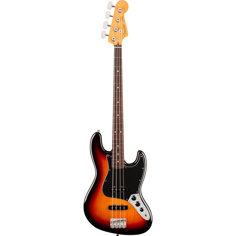 Fender American Professional Classic Jazz Electric Bass Guitar, Rosewood Fingerboard - 3-Color Sunburst