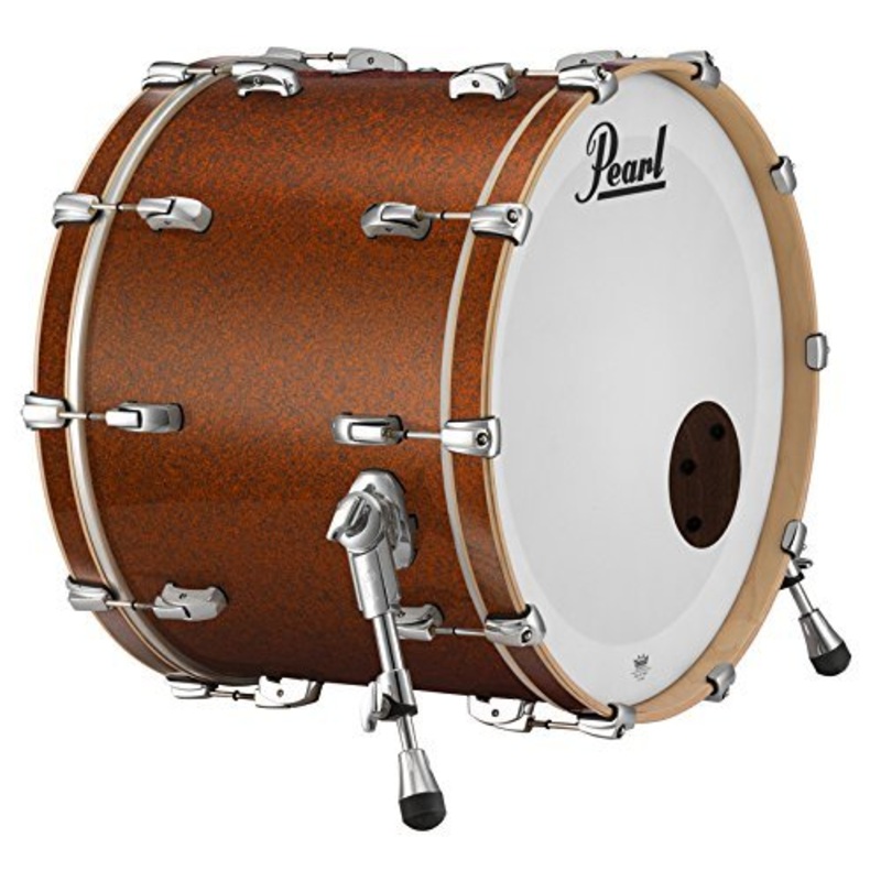 Pearl Music City 24"x14" Bass Drum w/Mount, Burnt Orange Glass (RF2414BB/C447)