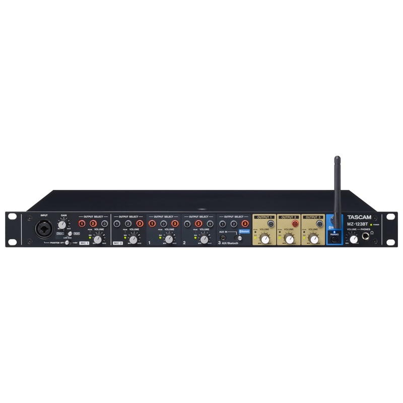 TASCAM MZ-123BT Installation Multi-Zone Audio Mixer