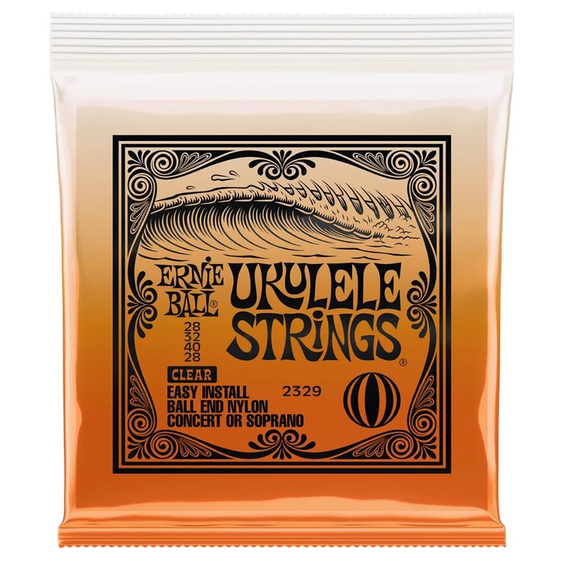 Ernie Ball Concert/Soprano Nylon Ball End Ukulele Strings - Clear