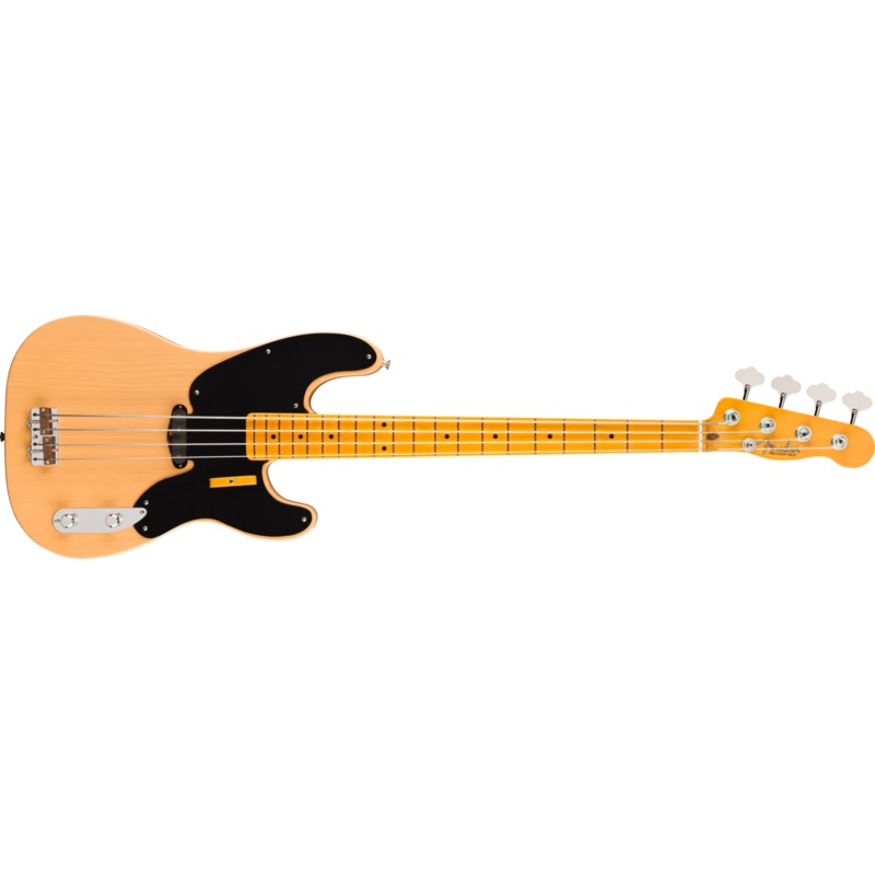 Fender 75th Anniversary American Vintage II 1951 Precision Bass, Maple Fingerboard, Butterscotch Blonde w/ tweed case