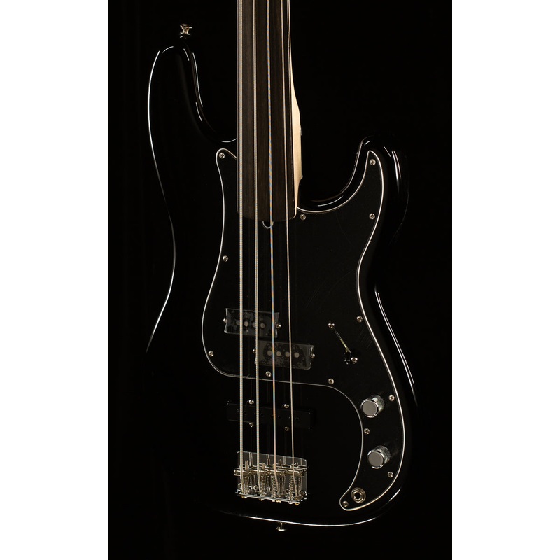 Fender Artist Series Tony Franklin Fretless Precision Bass Black Bass Guitar