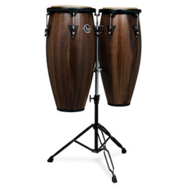 LP Aspire Wood Conga Set - 10 and 11 inch Siam Walnut