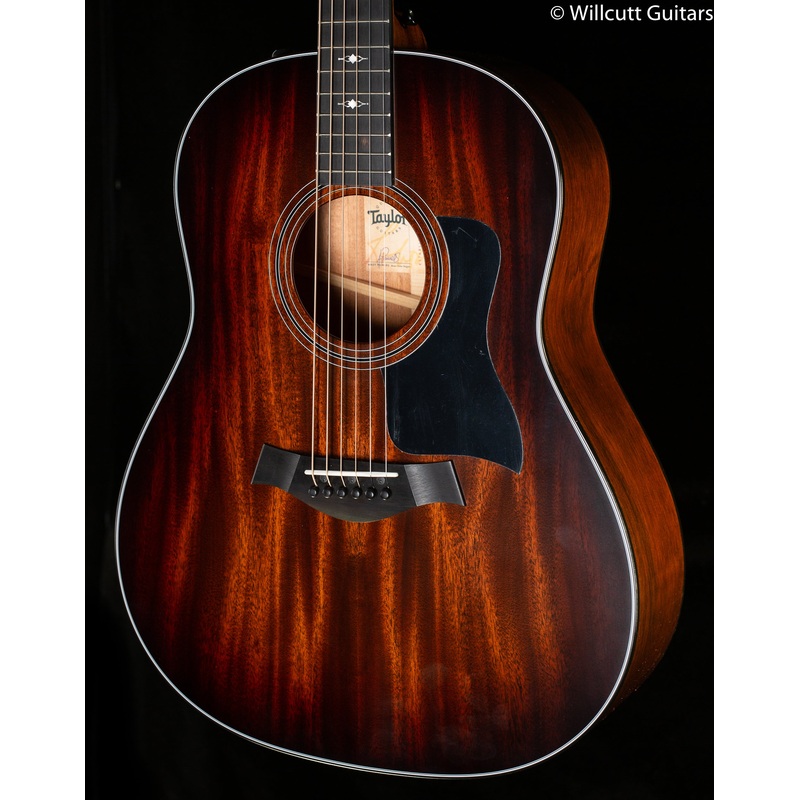 Taylor 327e Grand Pacific Mahogany Shaded Edge Burst Top V-Class Bracing (012)